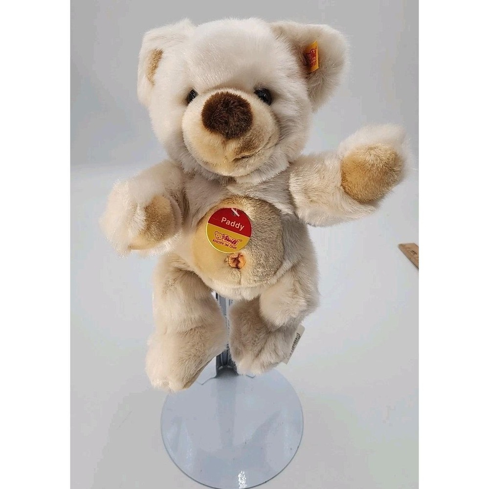 Steiff Paddy Soft‎ Plush 10" Teddy Bear Cosy Friends Teddy Bear Cream 124488